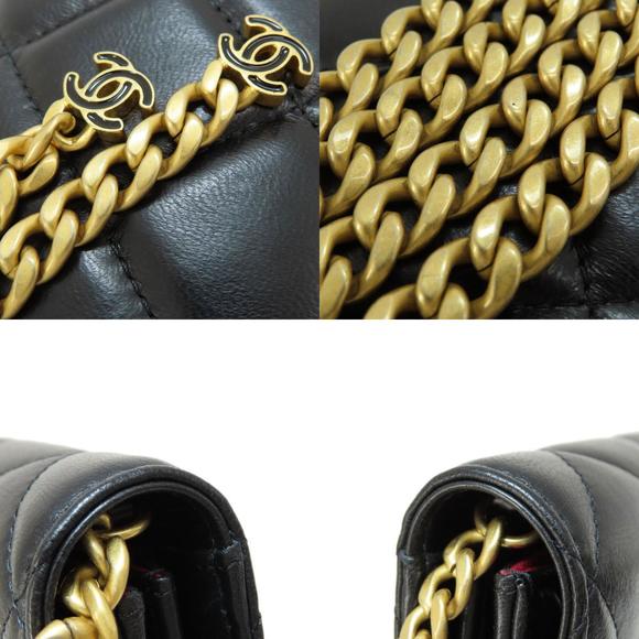 Chanel Matelasse Coco Mark Gold Metal Fittings Bifold Wallet - Picture 8 of 9